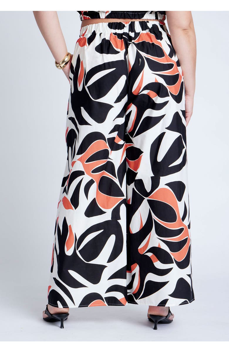 ELOQUII Wide Leg Printed Pant, Alternate, color, Tiger Fauna