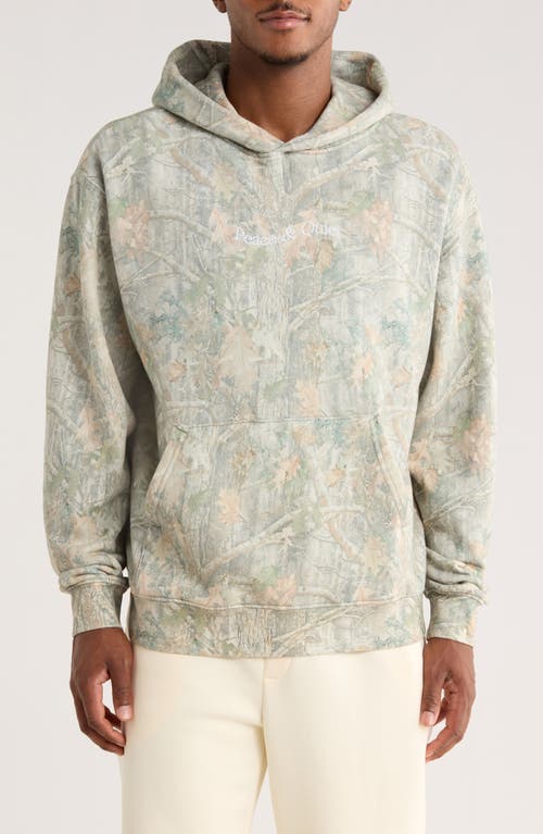Museum Of Peace And Quiet Museum Of Peace & Quiet Embroidered Wordmark Camo Hoodie In Multi