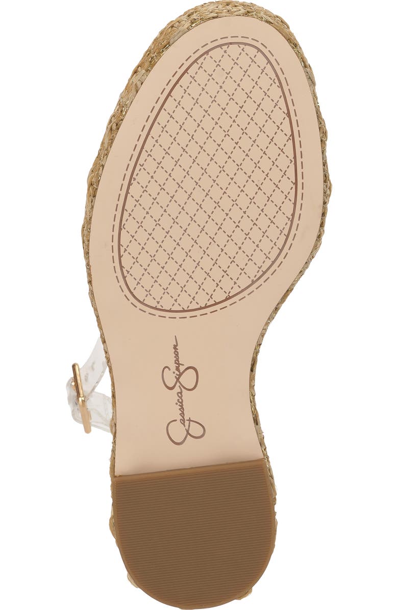 Jessica Simpson Kaliese Slingback Platform Wedge Sandal, Alternate, color, Clear