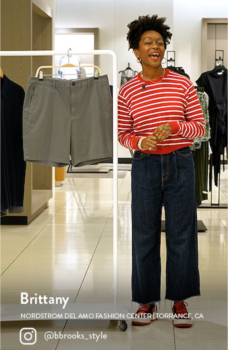 Washed Stretch Cotton Chino Shorts, sales video thumbnail