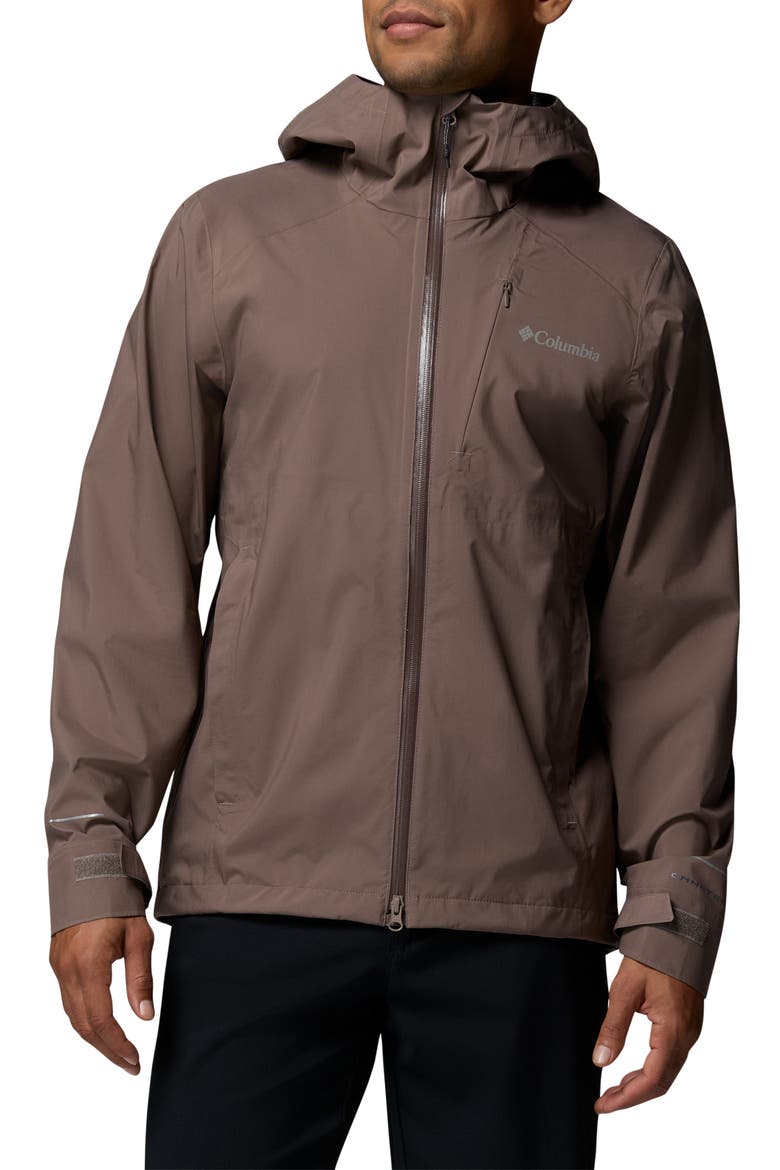 Trailborne Omni-Tech Waterproof Jacket, Main, color, IRON