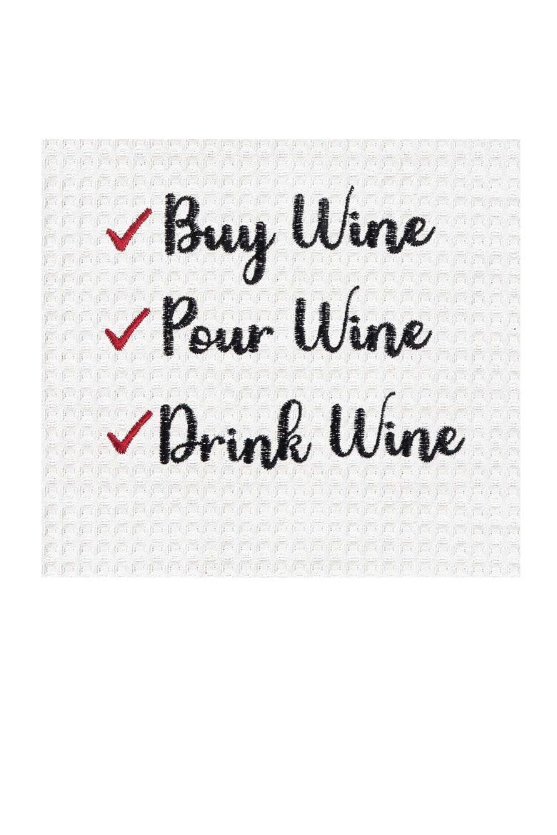 To Do List Cotton Kitchen, Alternate, color, White