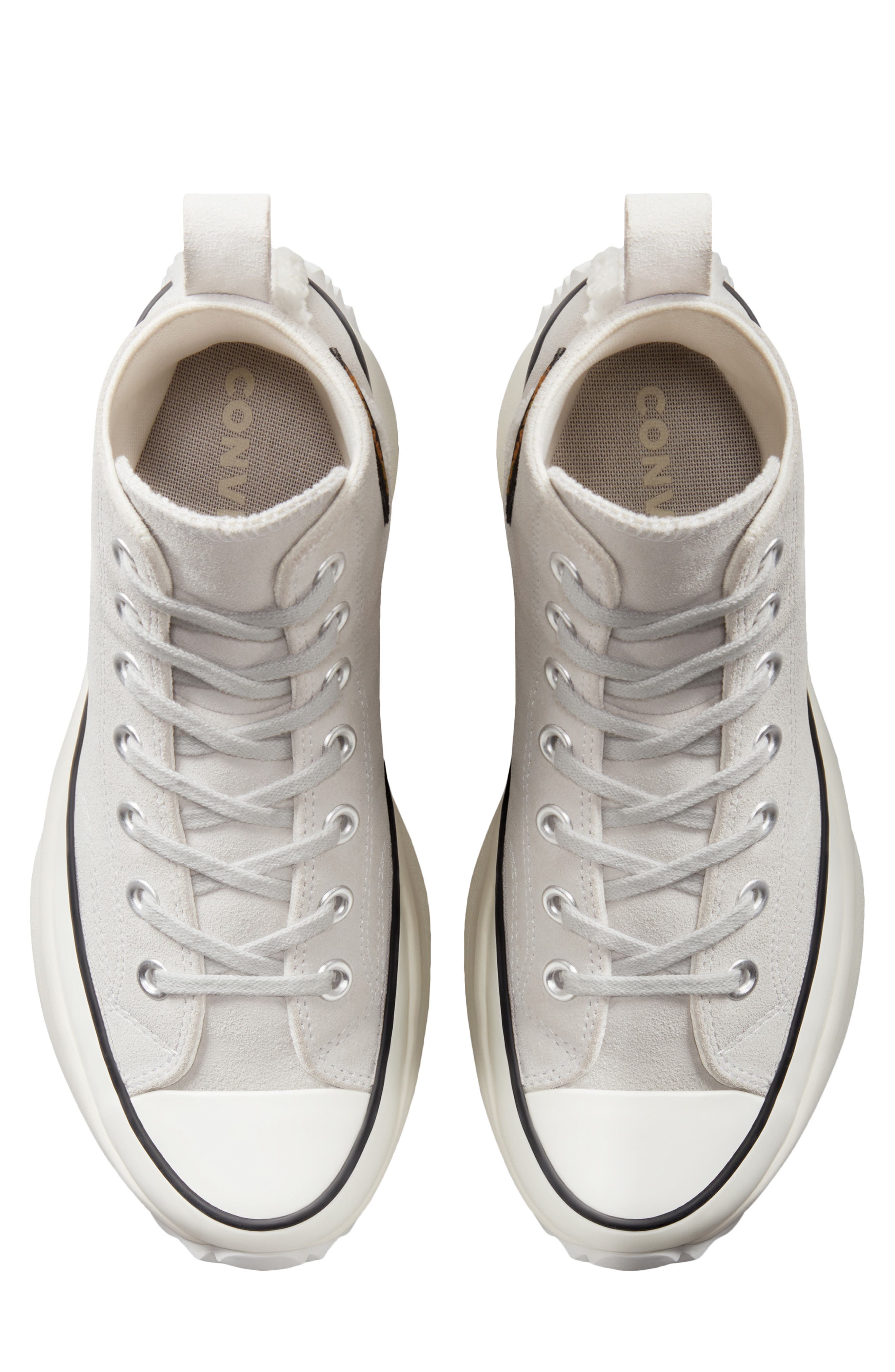 Chuck Taylor® All Star® Run Star Hike High Top Platform Sneaker, Alternate, color, MOUSE/ BLACK/ EGRET
