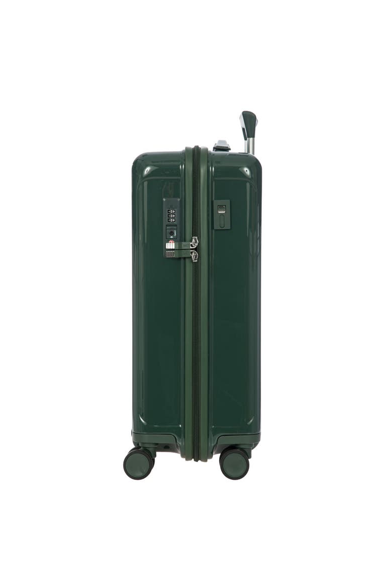 Positano Hardside Expandable 21" Carry On Spinner Luggage, Alternate, color, Emerald