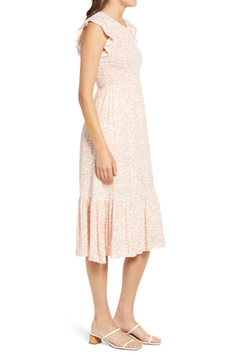 Pick Me In The Desert Dress, Alternate, color, NUDE-WHITE