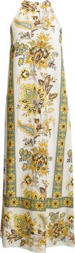Elie Tahari The Athena Print Sleeveless Maxi Dress