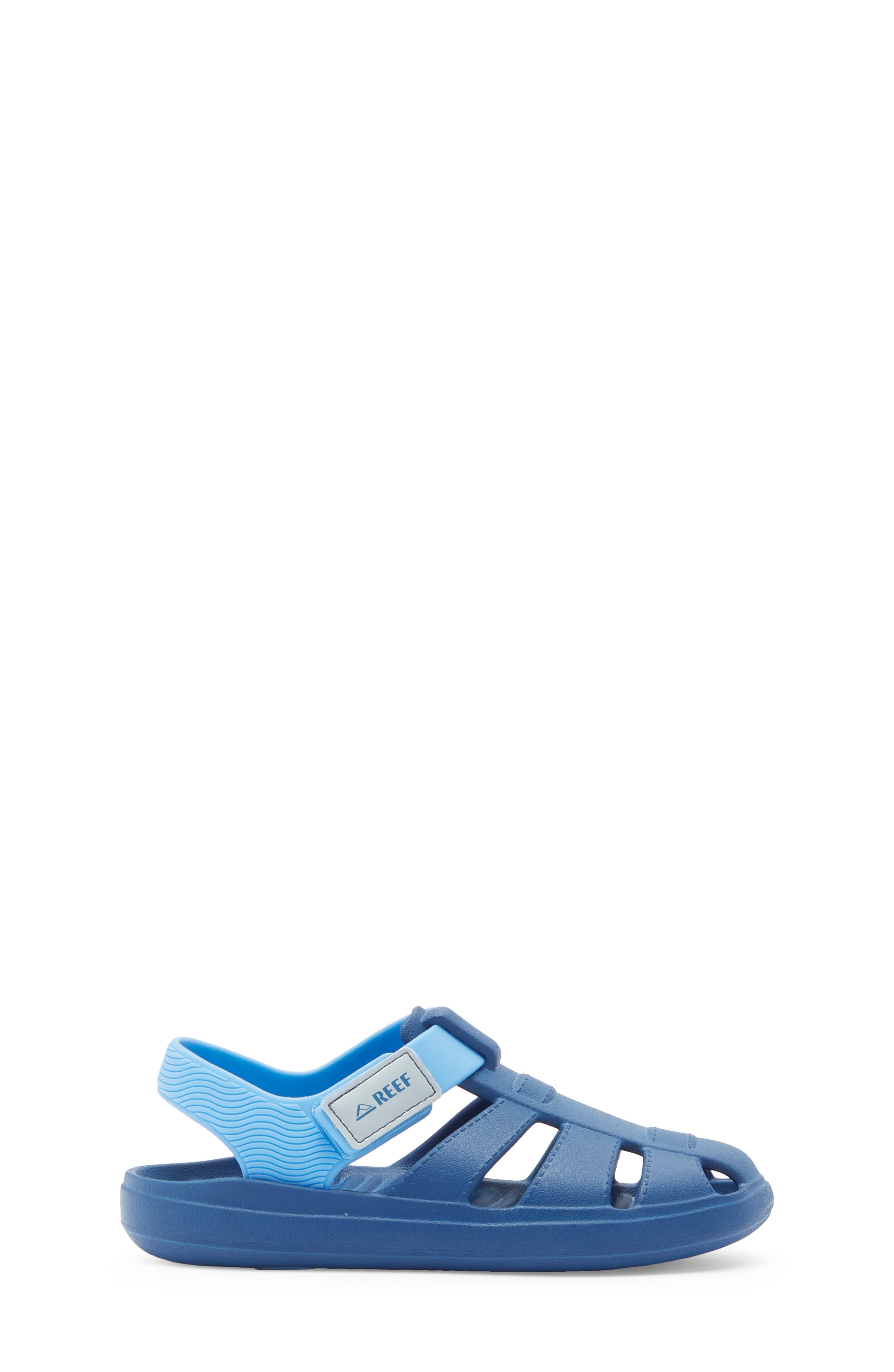 Reef Kids' Totally Beachin Fisherman Sandal, Alternate, color, Blue/ Light Blue