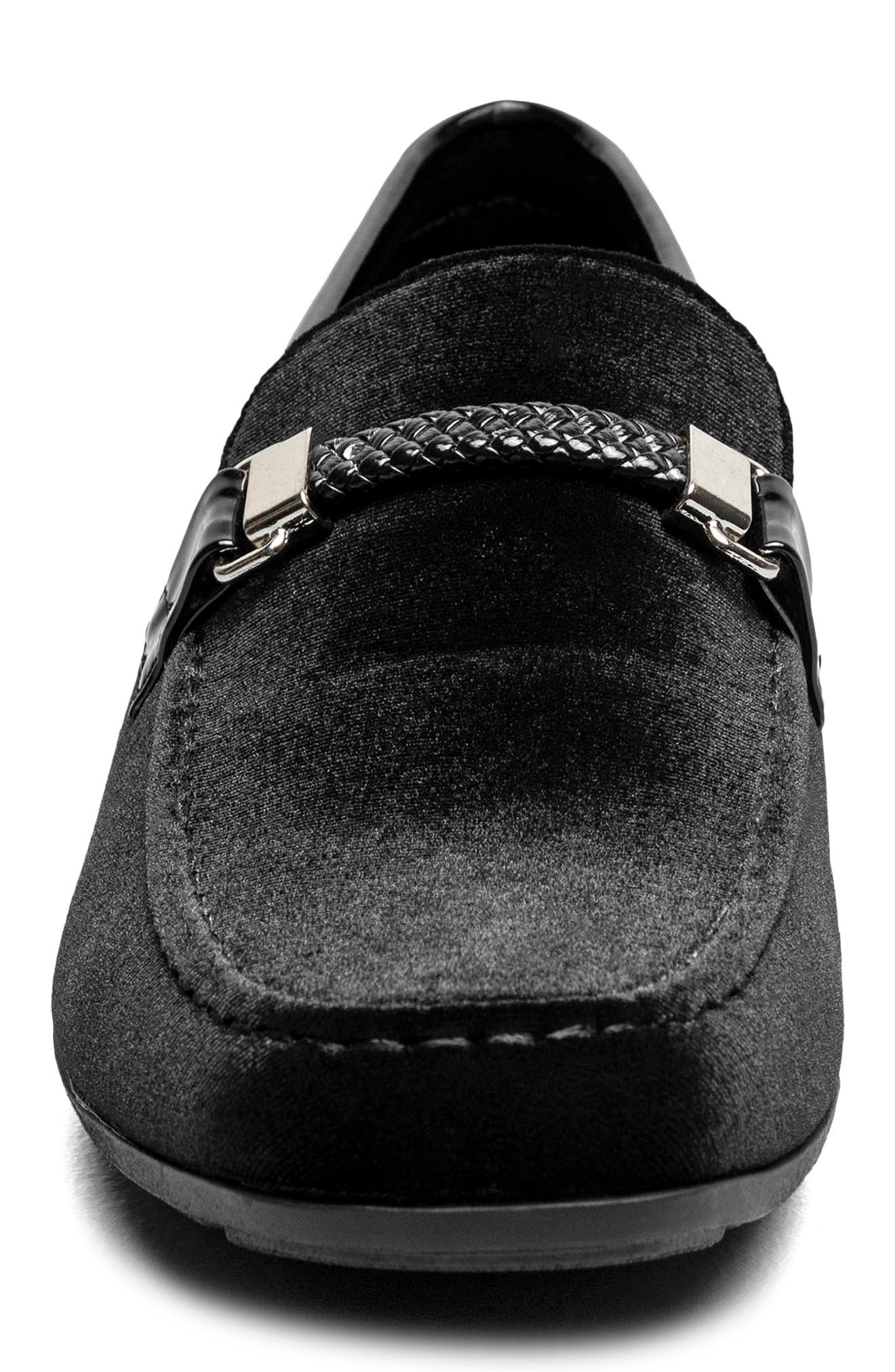 Stacy Adams Sheridan Moc Toe Loafer, Alternate, color, Black