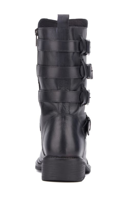 Vintage Foundry Ulan Moto Boot In Black