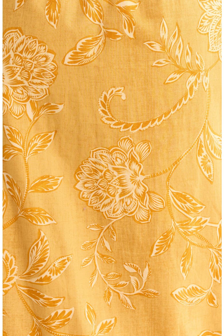 Alna Floral Cotton Maxi Dress, Alternate, color, MUSTARD