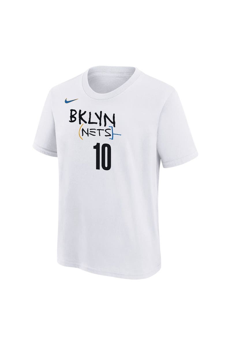 Nike Youth Nike Ben Simmons White Brooklyn Nets 2022/23 City Edition Name & Number T-Shirt, Alternate, color,