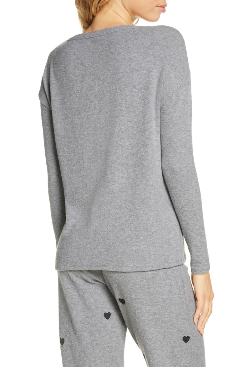 Arrow Heart Cozy Sweatshirt, Alternate, color, H GREY