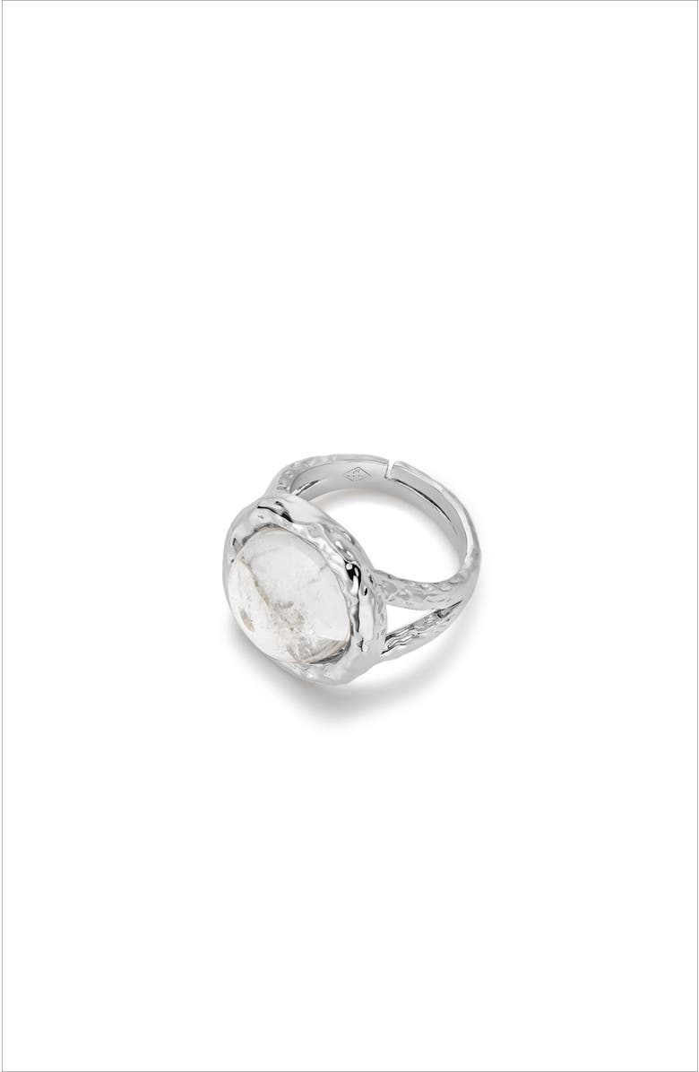 RC RETRO CHIC Aeolian Whispers Ring, Alternate, color, Silver & Crystal Clear