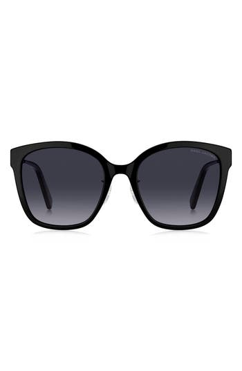 Marc Jacobs 56mm Square Sunglasses In Black