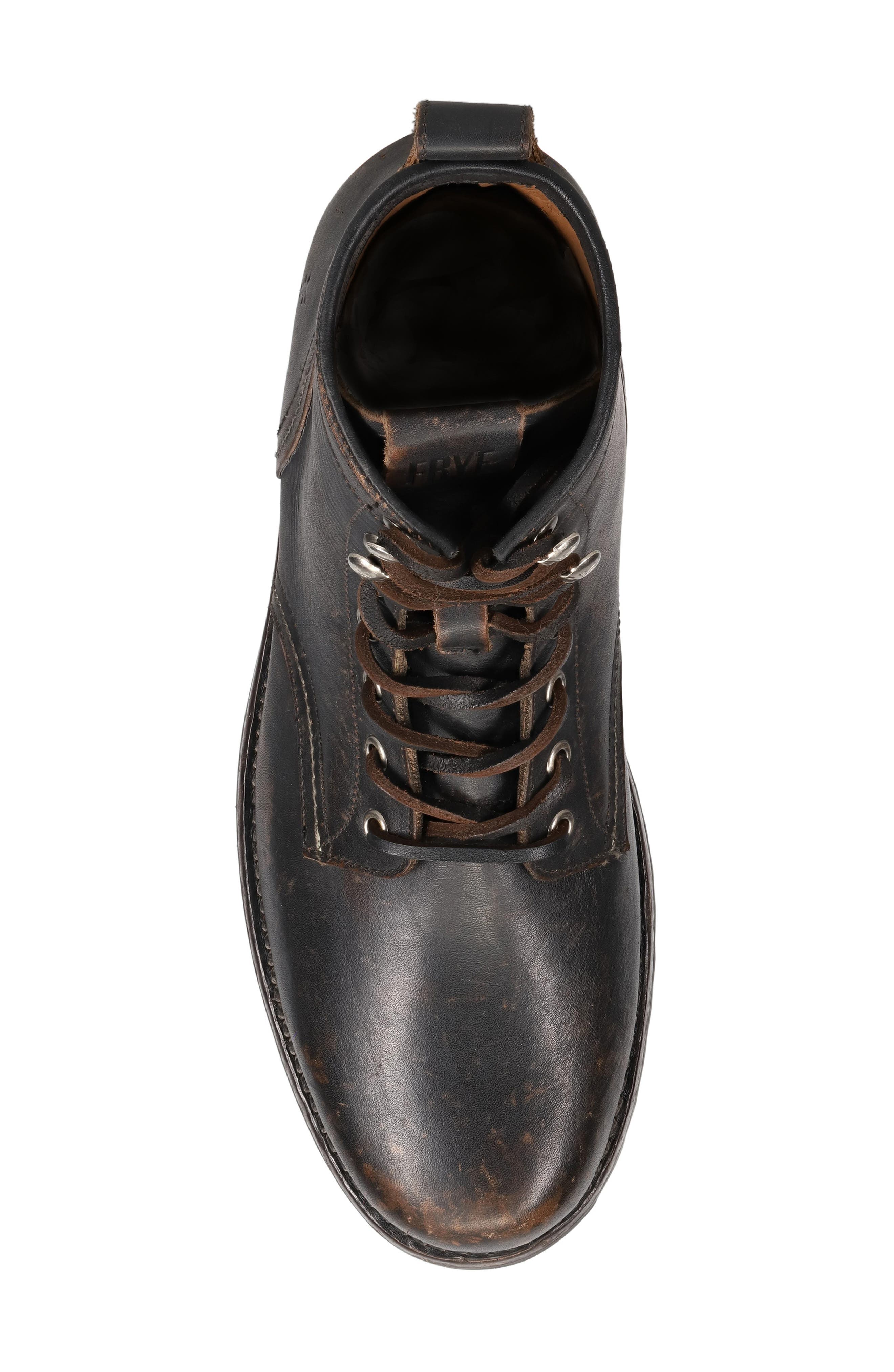Frye Hudson Lace-Up Boot, Alternate, color, Black