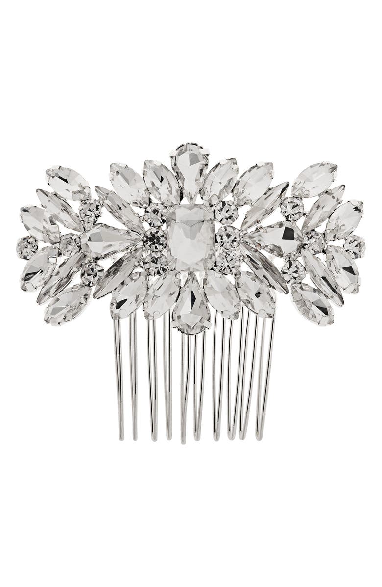 L. Erickson Chloe Crystal Hair Comb, Main, color, 