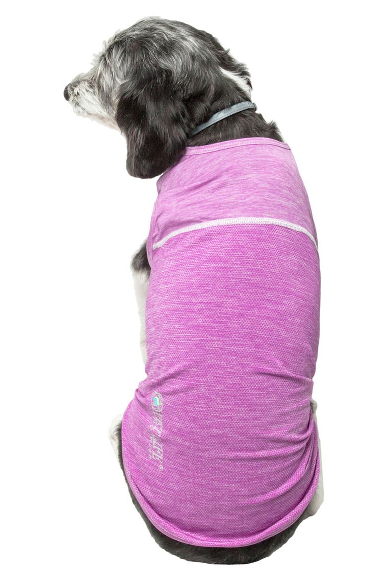 ACTIVE 'Aero-Pawlse' Heathered Tank Top, Alternate, color, MAROON/ PURPLE