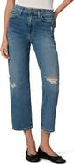 Joe's The Blake Ripped High Waist Crop Wide Leg Jeans