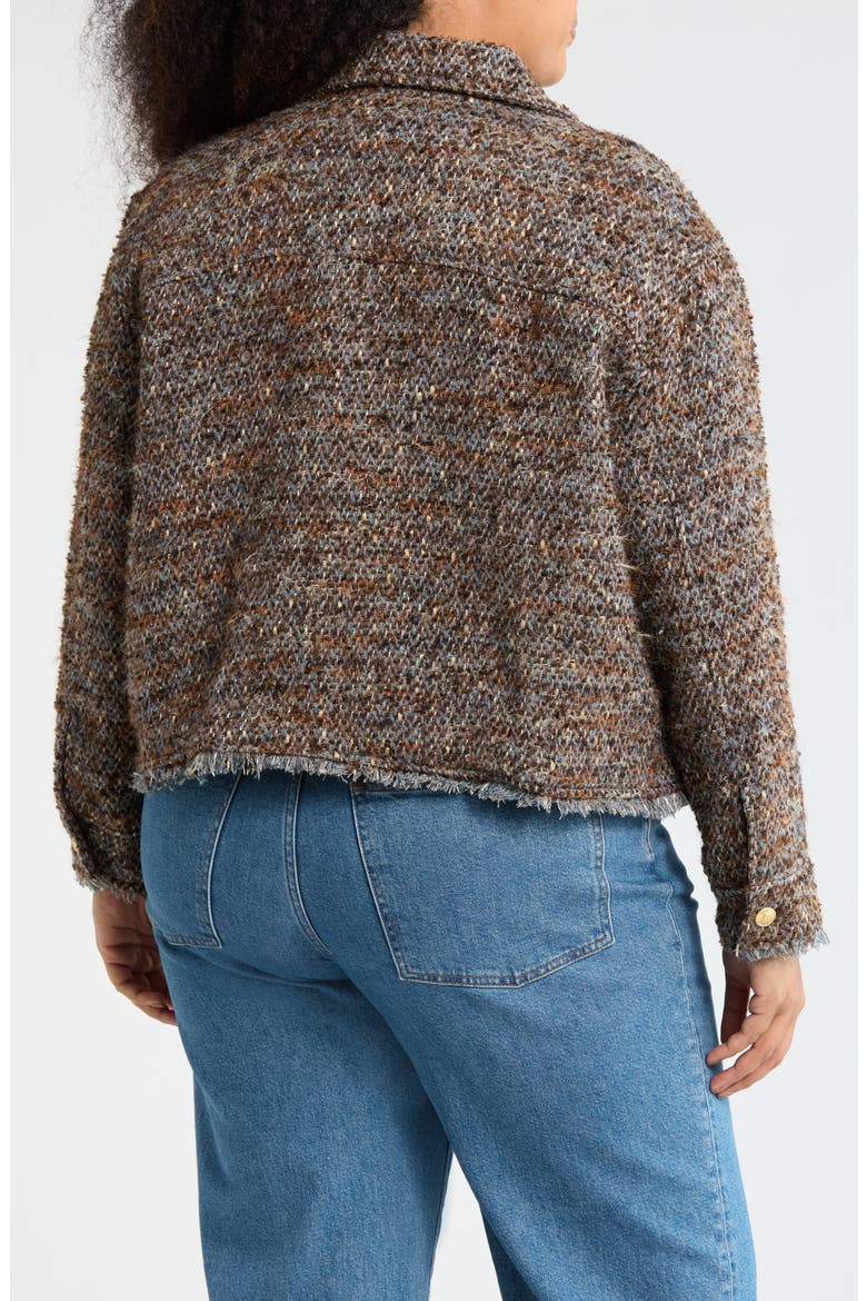 Crop Tweed Jacket, Alternate, color, TOBACCO GOLD MULTI