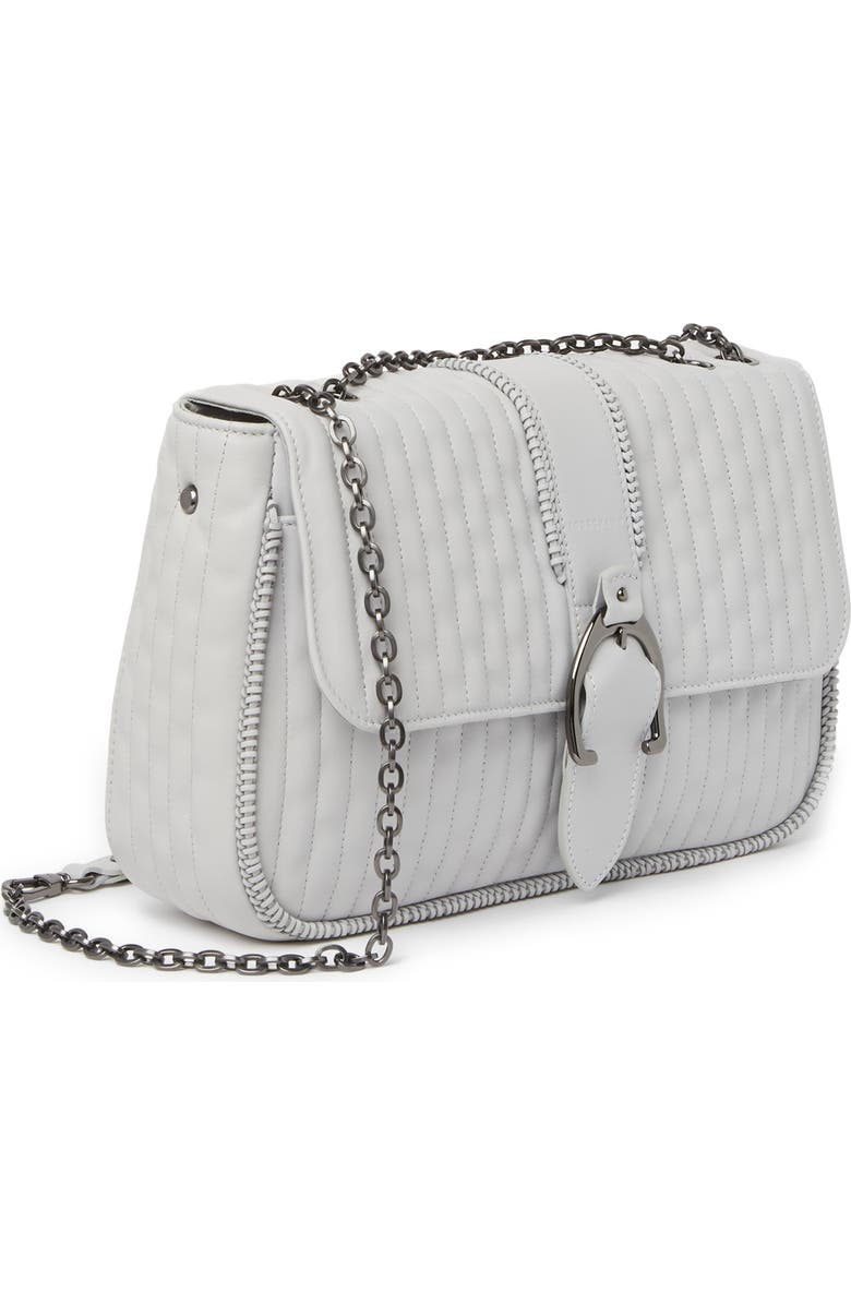 Longchamp Leather Medium Crossbody Bag, Alternate, color, Pearl