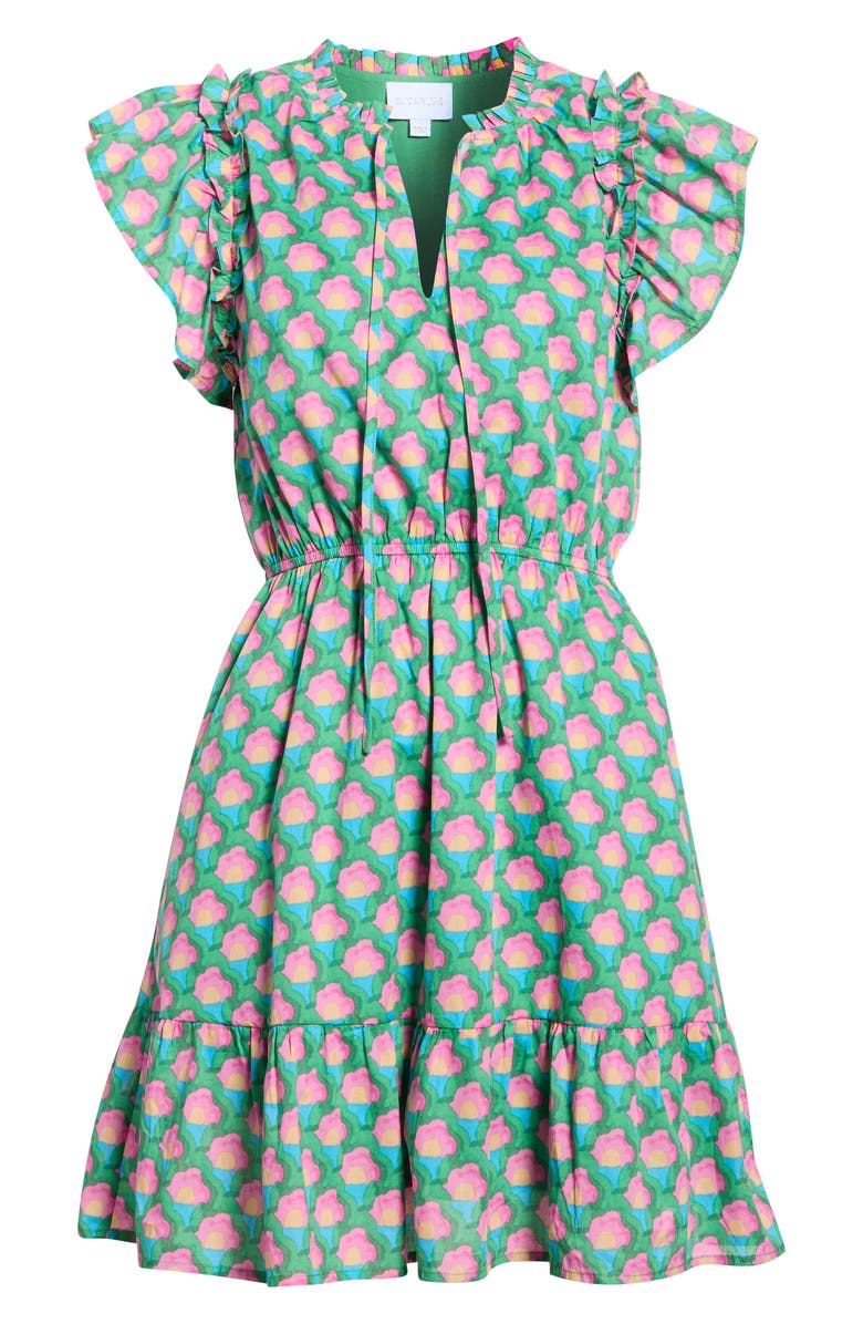 SUGARLIPS Veran Floral Minidress, Main, color, Grn-Pink-Mul