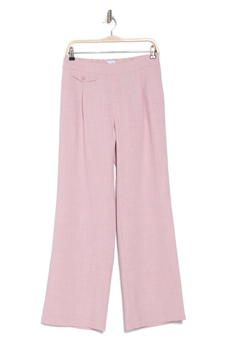 Pull-On Wide Leg Pants, Alternate, color, PINK