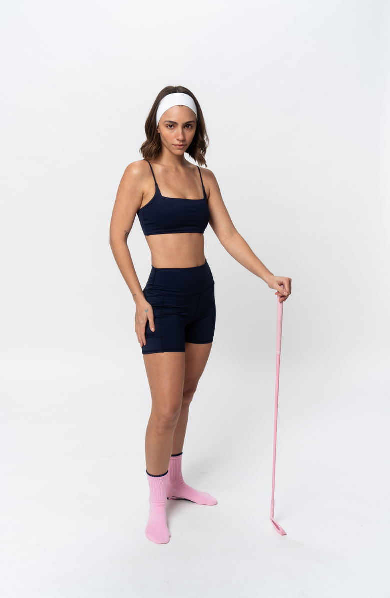 Sierra Madre Golf Ready Thin Square Neck Bra, Alternate, color, Navy