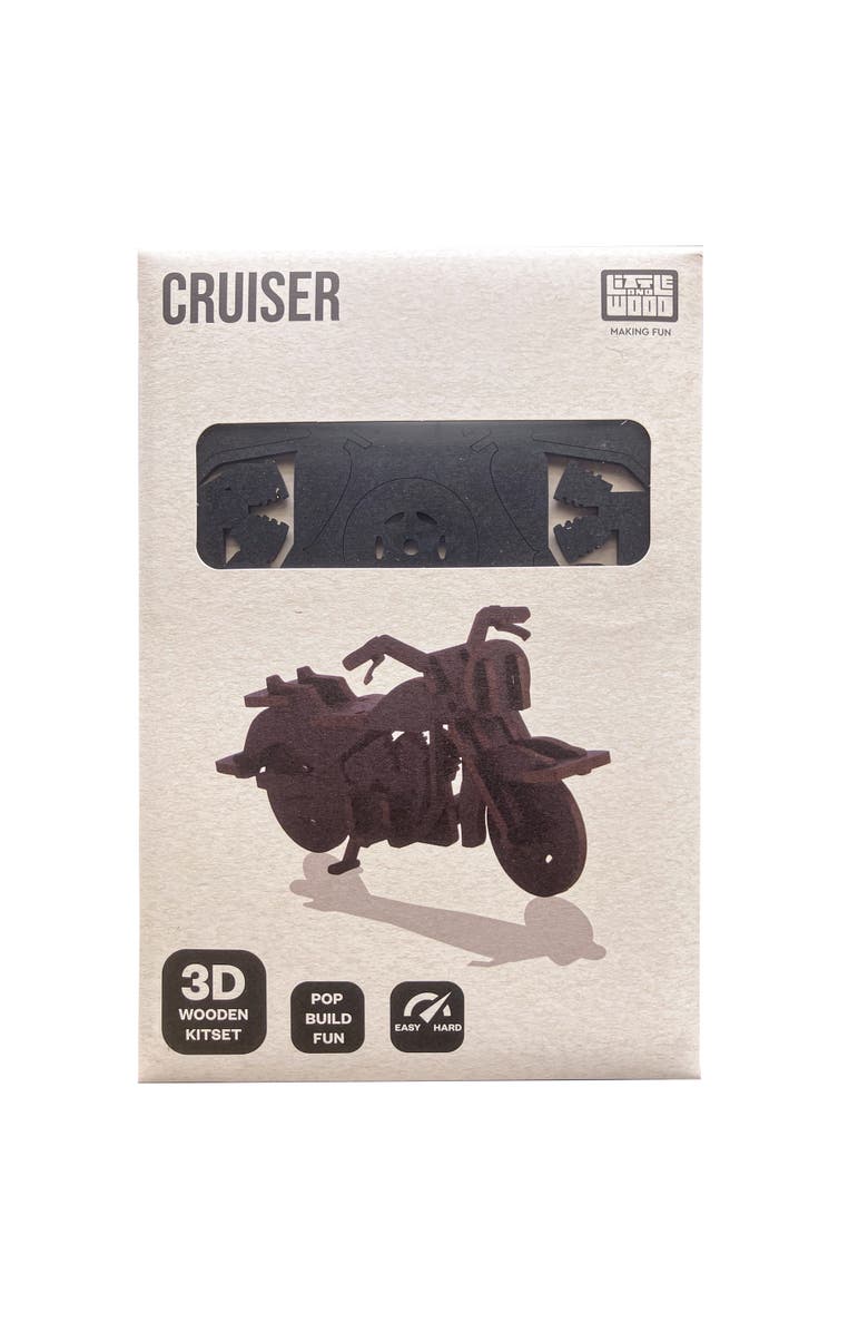 Little & Wood Woodlet Cruiser, 3D Wooden Kit Set, Ages 6+, Alternate, color, 