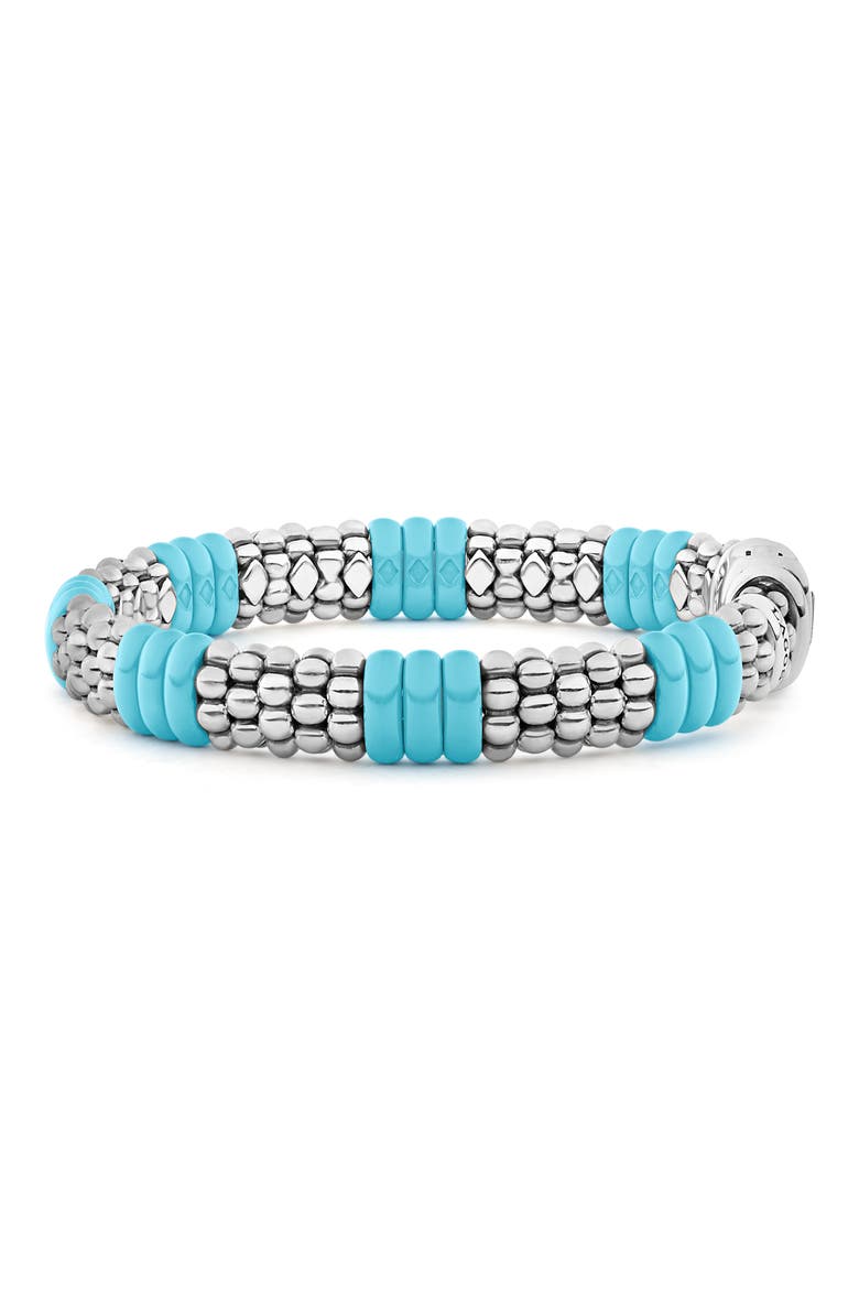 Blue Caviar Ceramic Rope Bracelet, Alternate, color, SILVER/ BLUE