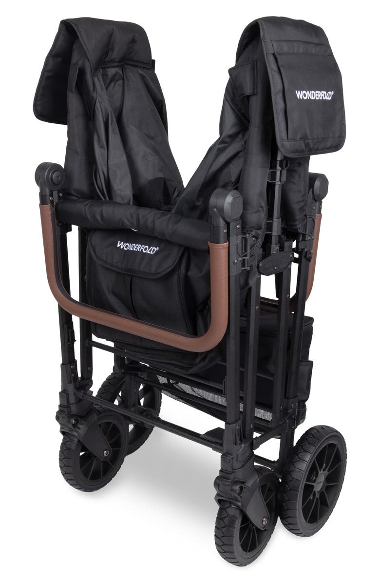 WonderFold W6 Luxe Pro 6-Passenger Multifunctional Stroller Wagon, Alternate, color, Black