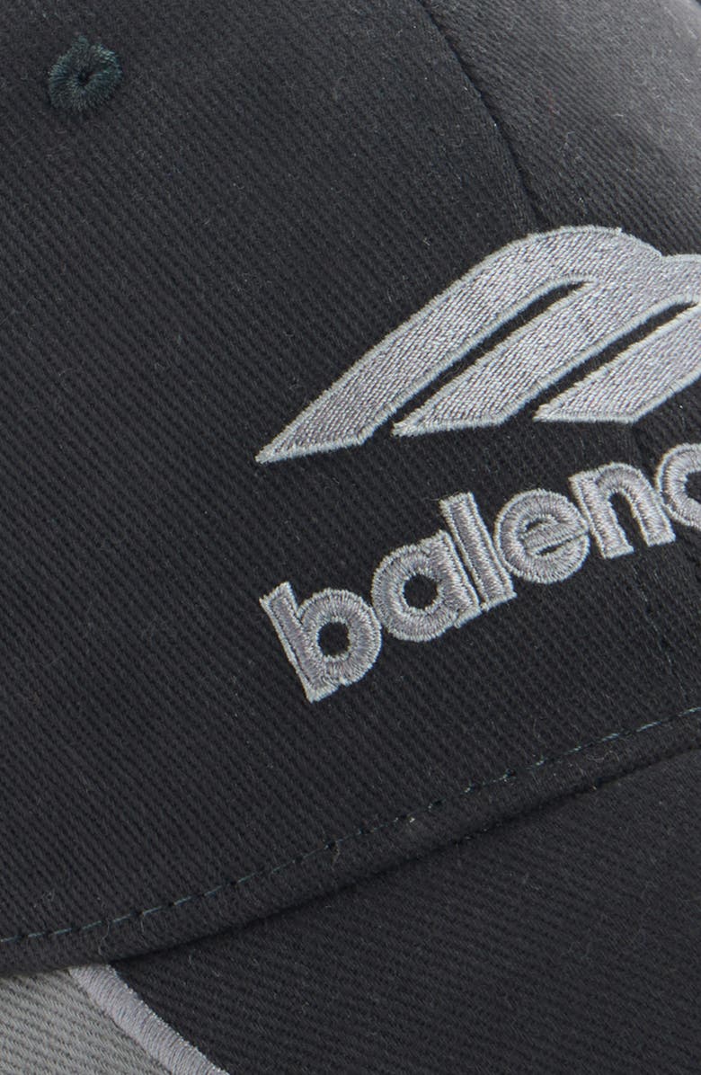 Balenciaga American Football Logo Embroidered Adjustable Baseball Cap, Alternate, color, 1000 Black