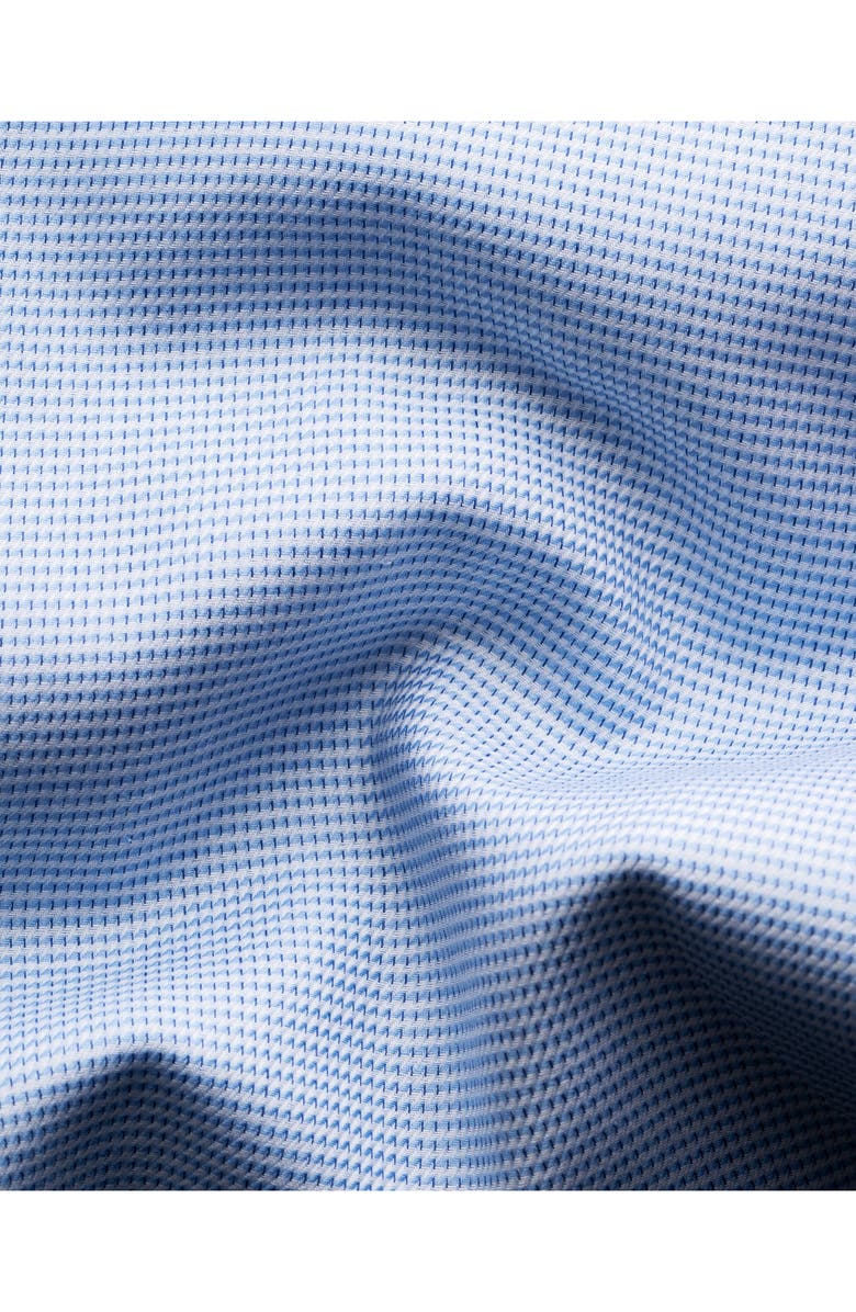 Eton Contemporary Fit Semisolid Cotton Dress Shirt, Alternate, color, Blue