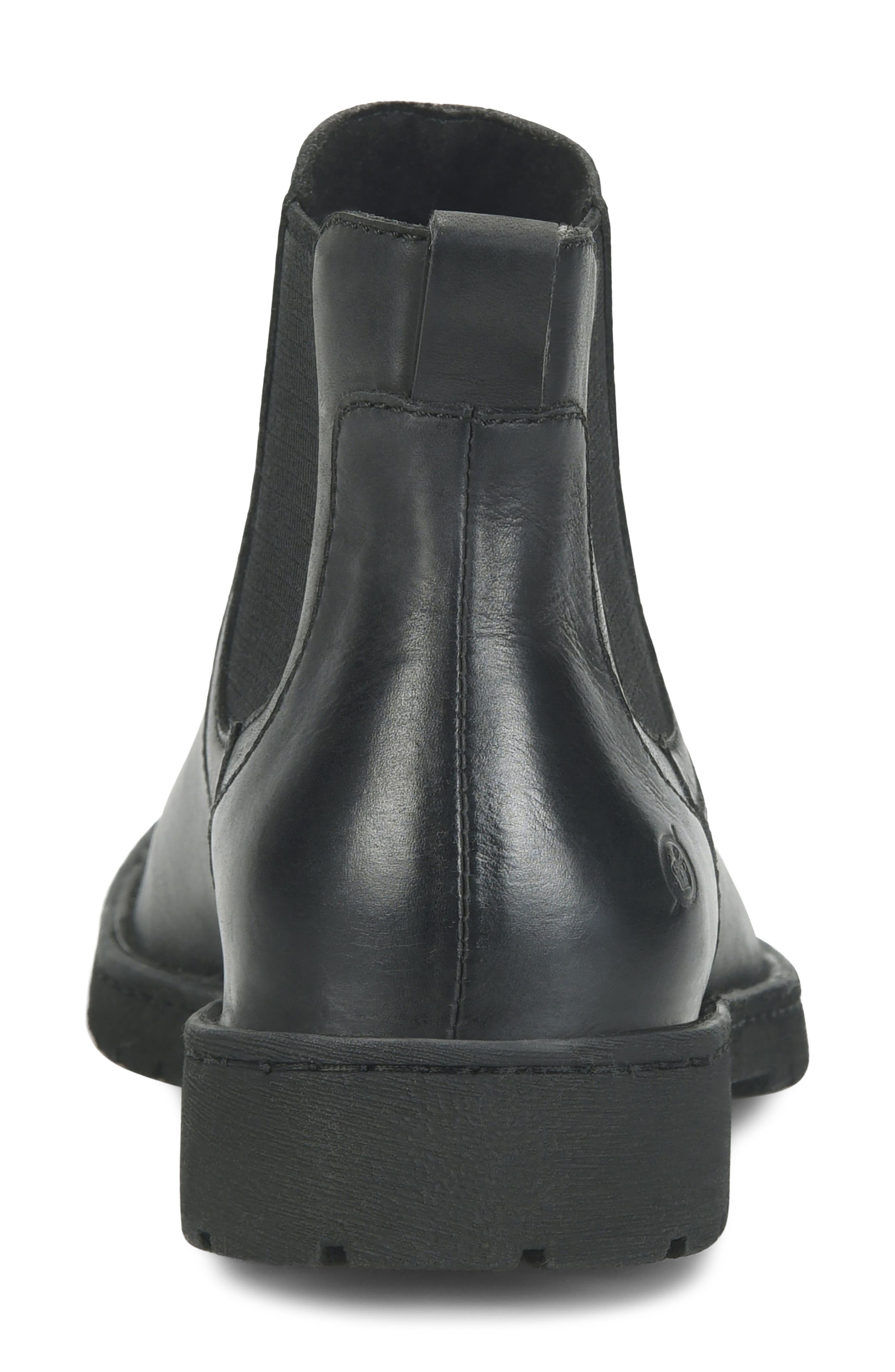Julian II Leather Chelsea Boot, Alternate, color, BLACK