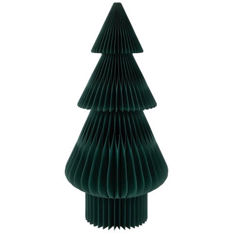 Accordion Honeycomb Foldable Paper Christmas Tree - 3' - Dark Green