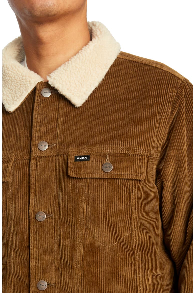 Men's Waylon Trucker Jacket, Alternate, color, BOMBAY BROWN
