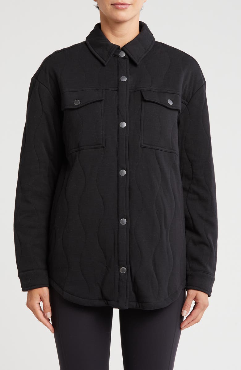 Spiritual Gangster Wave Quilted Shacket, Alternate, color, 