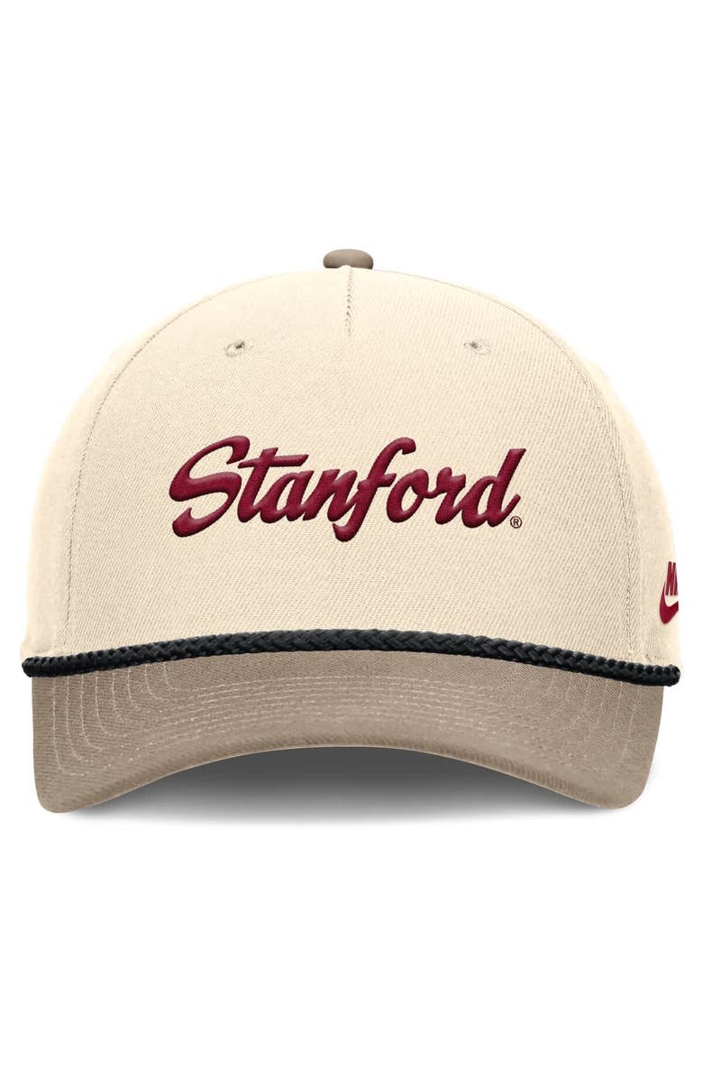 Nike Men's Nike Natural Stanford Cardinal Rise Legacy Throwback Logo Adjustable Hat, Alternate, color, Natural