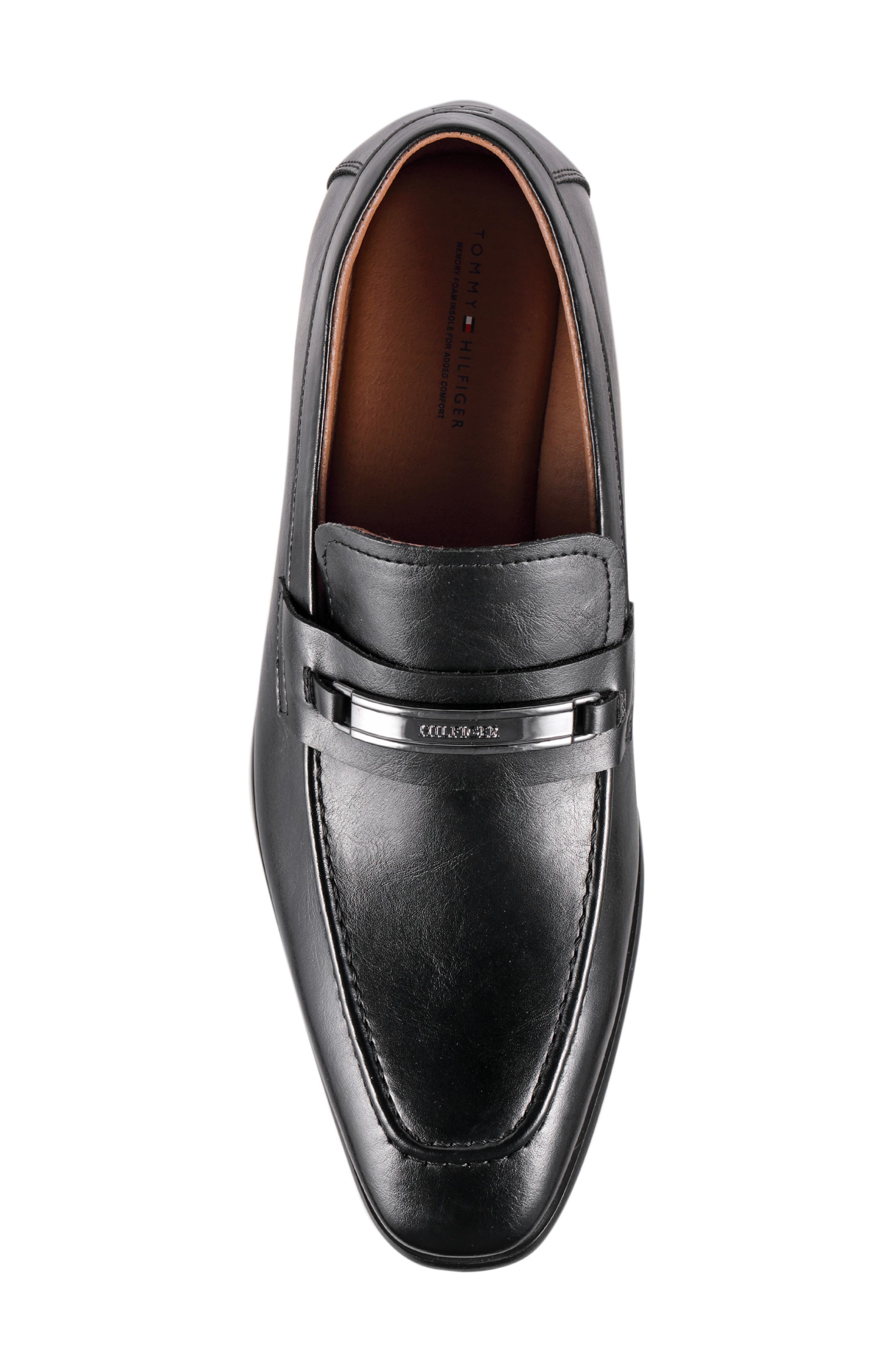Tommy Hilfiger Speer Apron Toe Loafer, Alternate, color, Black