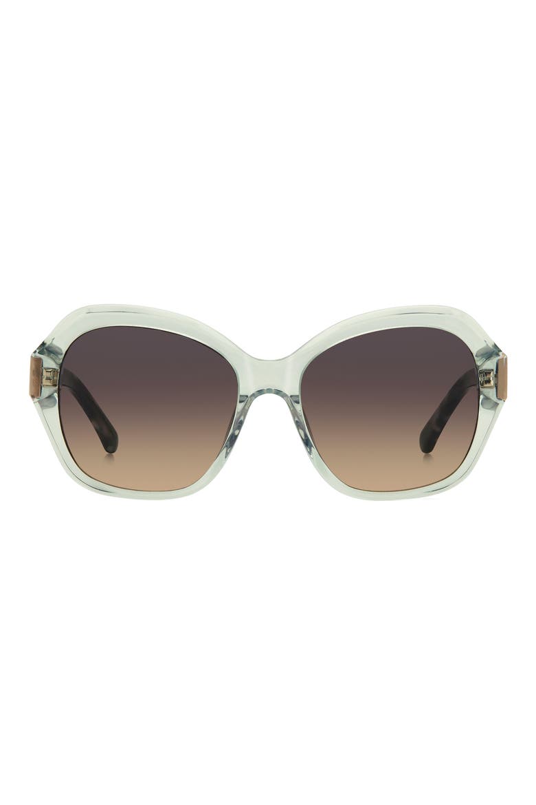 55mm lottie butterfly sunglasses, Main, color, GREEN