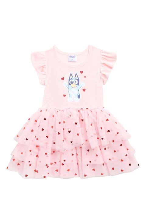 Kids' Bluey Velour Tutu Dress (Toddler & Little Kid)