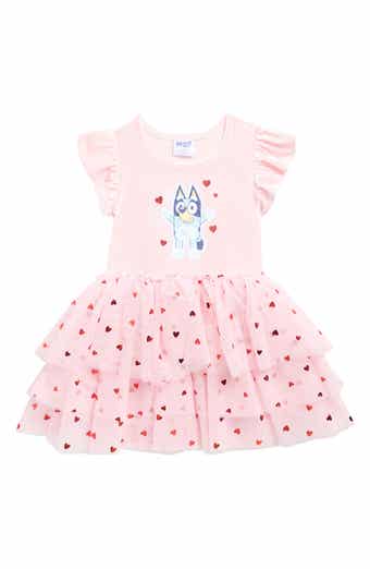 Happy Threads Kids' Bluey Velour Tutu Dress