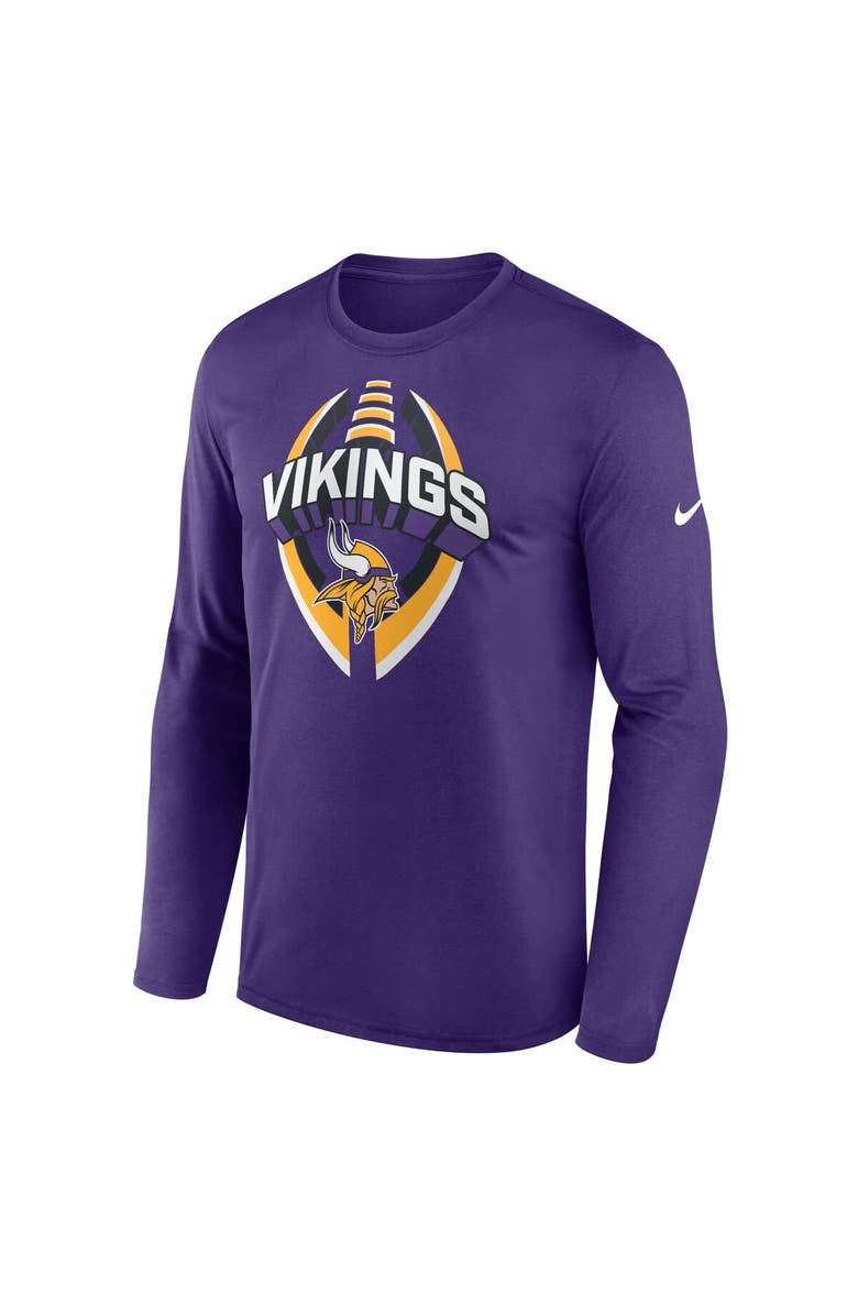 Nike Men's Nike Purple Minnesota Vikings Primetime Legend Icon Performance Long Sleeve T-Shirt, Alternate, color, Purple