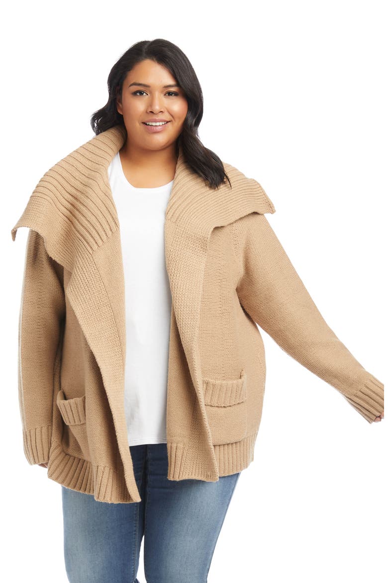 Shawl Collar Cardigan, Alternate, color, CAMEL