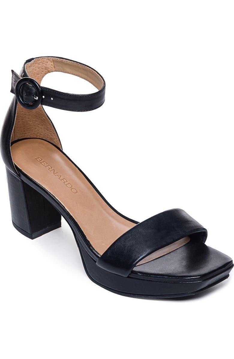 Bernardo Footwear Carla Square Toed Ankle Strap Sandal, Main, color,