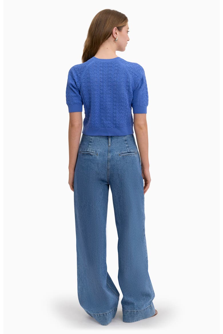 Verana Knit Cardigan, Alternate, color, Capri Blue