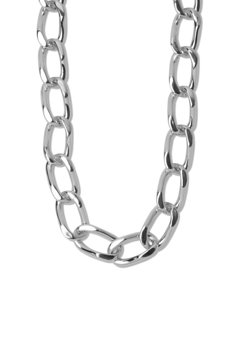ARGENTO VIVO Large Oval Link Necklace, Main, color, 