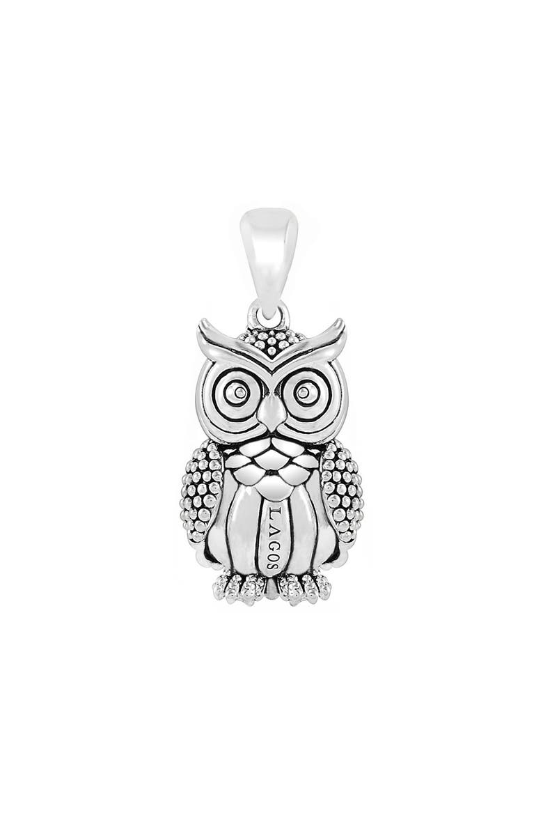 'Rare Wonders - Owl' Long Talisman Necklace, Alternate, color, SILVER/ OWL