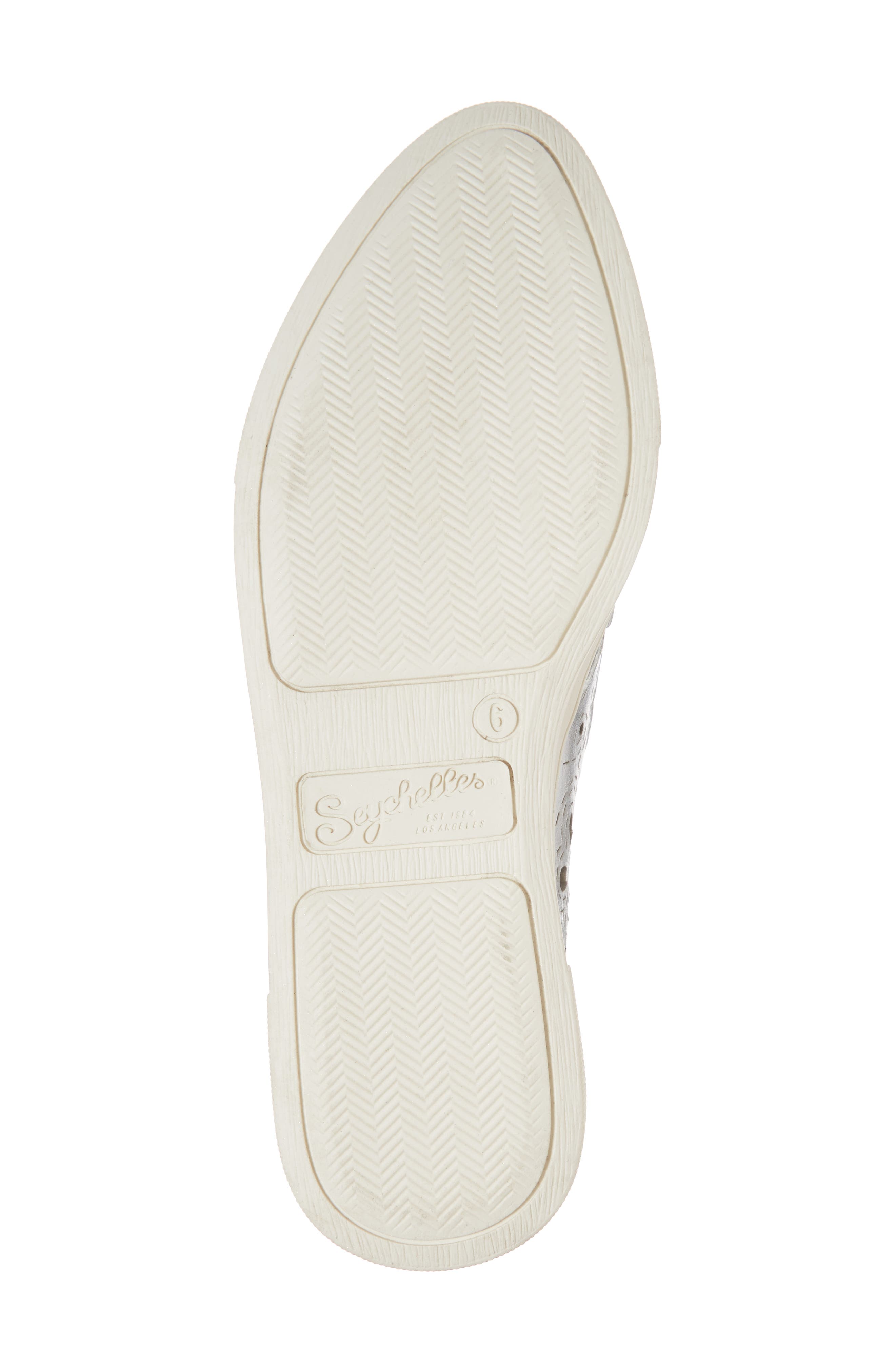 Even Better Laser Cutout Slip-On Sneaker, Alternate, color, SILVER LEATHER