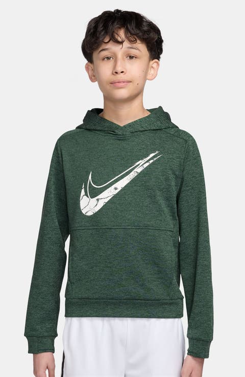 Kids' Sportswear Swoosh Therma-FIT Hoodie (Big Kid)