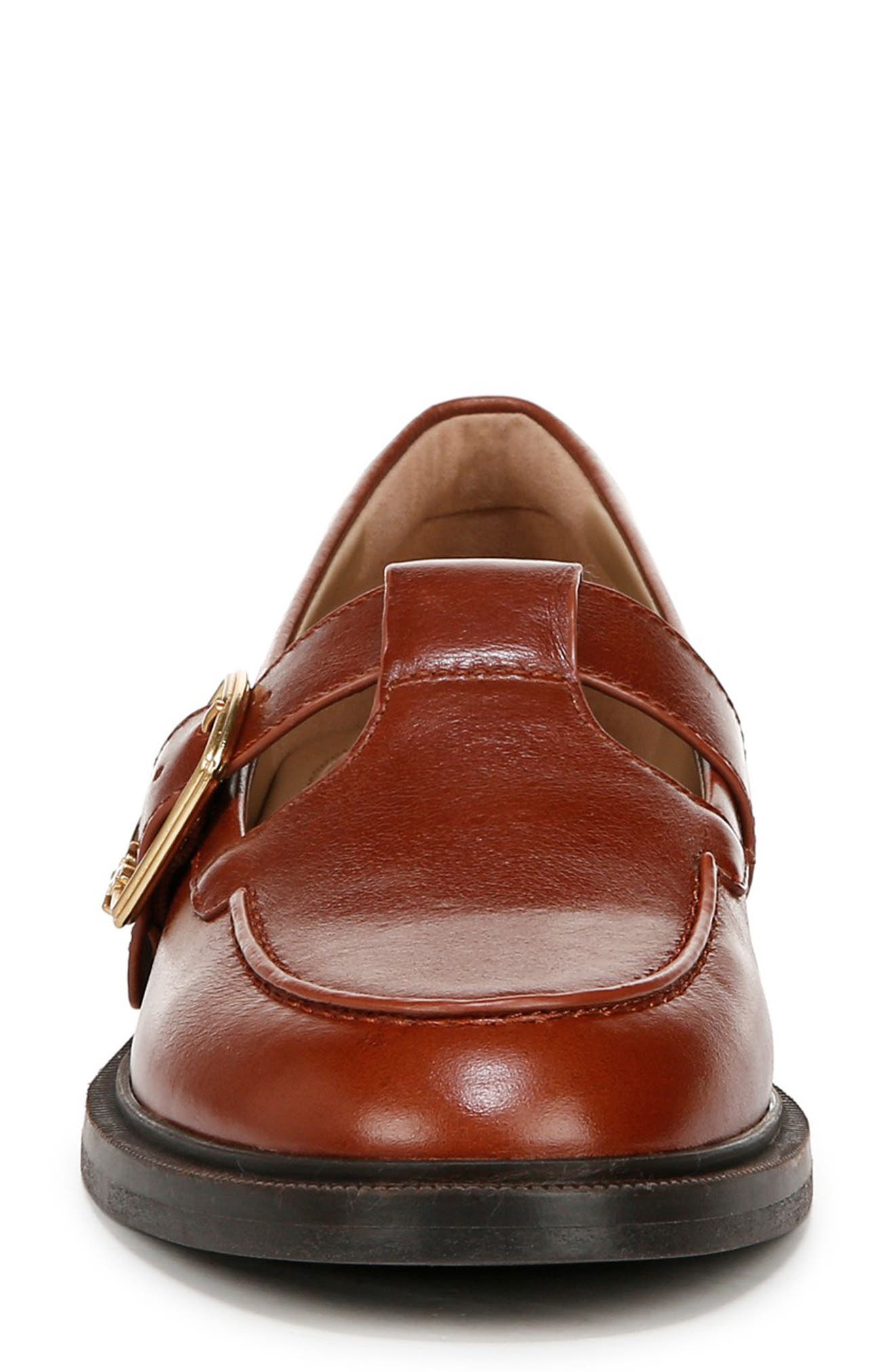 Elaina T-Strap Flat, Alternate, color, WARM CHESTNUT